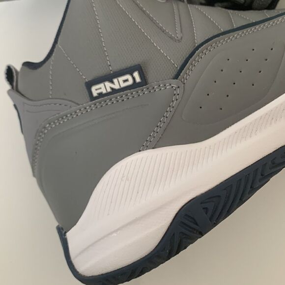 AND1 Men’s Basketball Gray Sneakers Size 12 - Picture 3 of 11